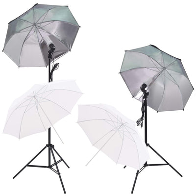 Vidaxl Photo Studio Set mit Softbox Lamps Dach des Hintergrundreflektors