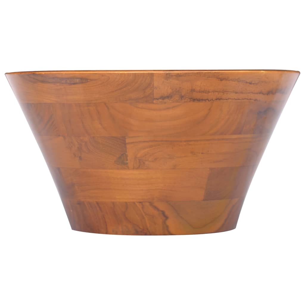 VIDAXL WASHBAIN Ø40x20 cm Festes Teak