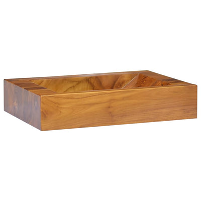 VIDAXL WASHBAIN 50 x 35 x 10 cm Festes Teak