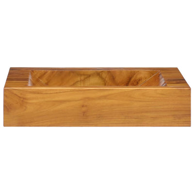 VIDAXL WASHBAIN 50 x 35 x 10 cm Festes Teak