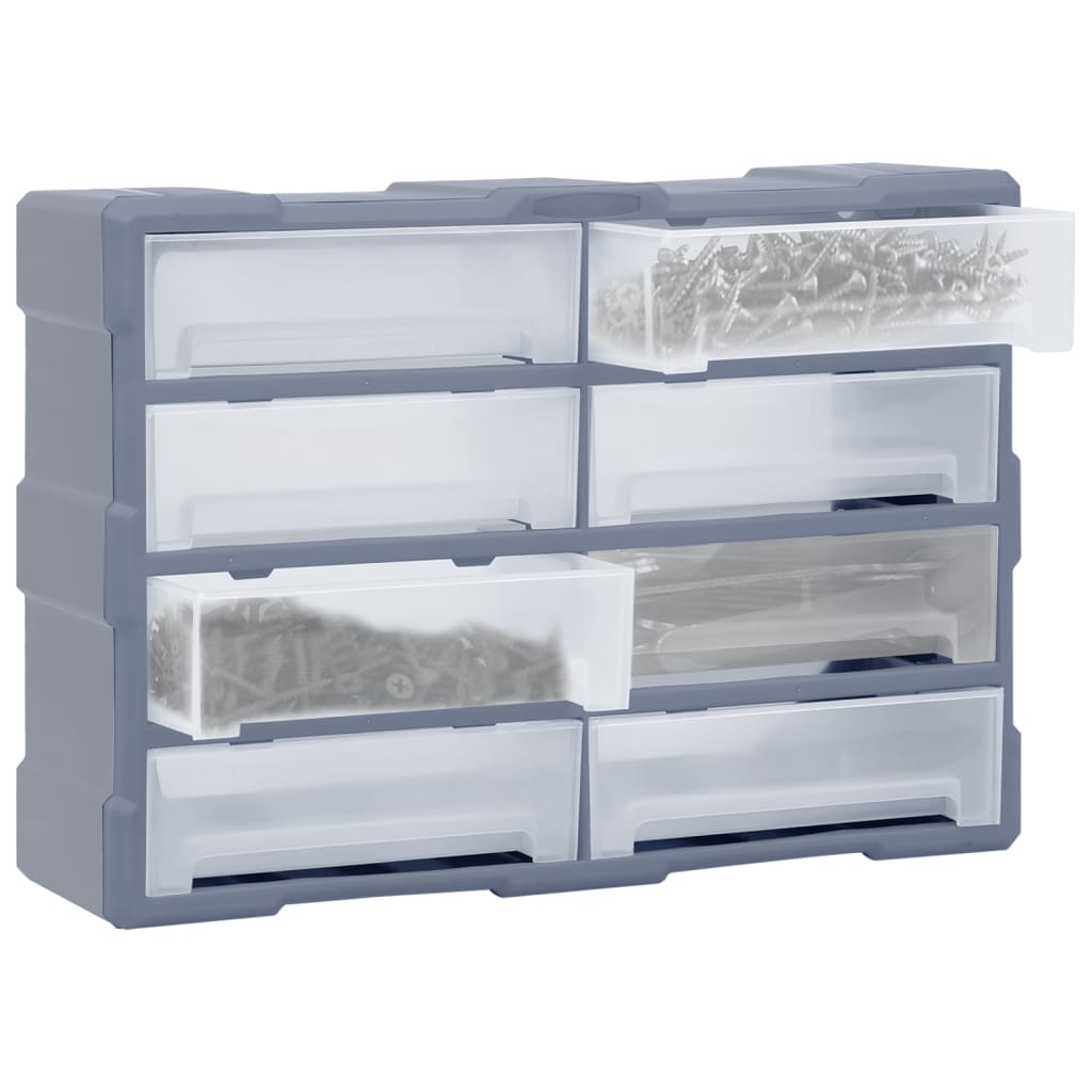 VIDAXL -Organizer mit 8 großen Schubladen 52x16x37 cm