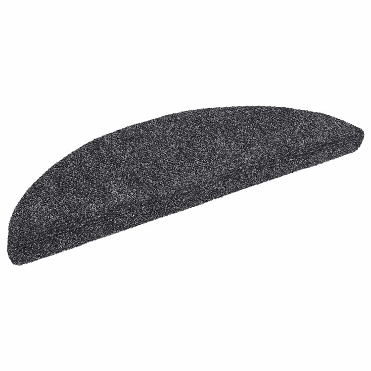 Vidaxl Treppenmatten Selbstadhäsiv 10 ST 56x17x3 cm Nadel dunkel grau