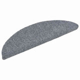 Vidaxl Treppenmatten Selbstadhäsiv 5 ST 56x17x3 cm Nadel hellgrau - afbeelding 3