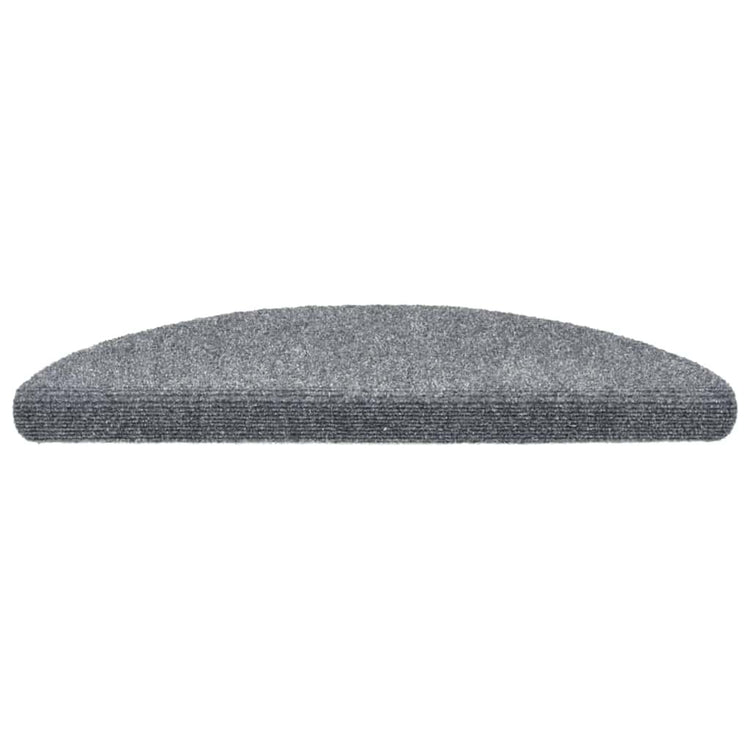 Vidaxl Treppenmatten Selbstadhäsiv 5 ST 56x17x3 cm Nadel hellgrau