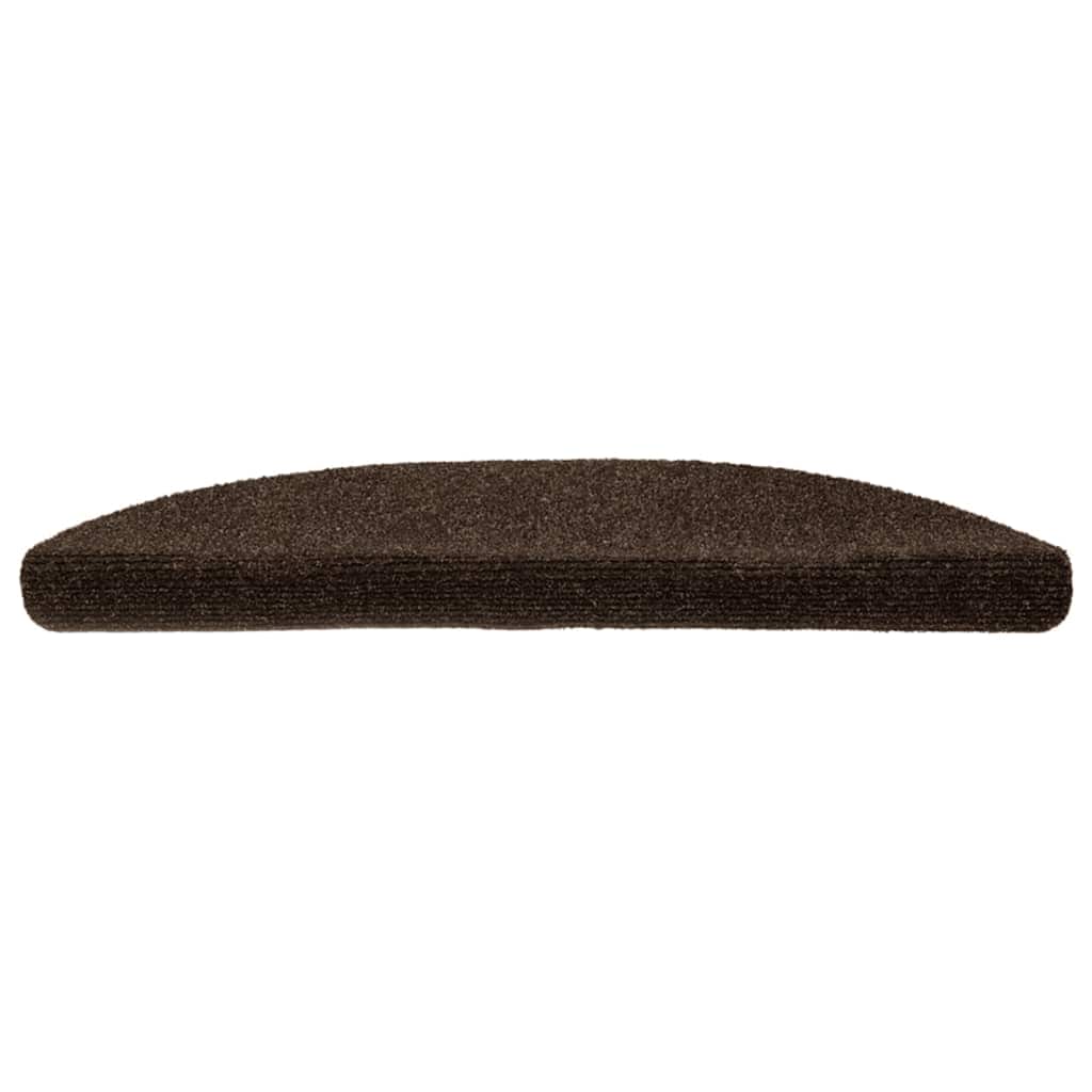 Vidaxl Treppenmatten Selbstadhäsiv 10 ST 56x17x3 cm Nadel braun