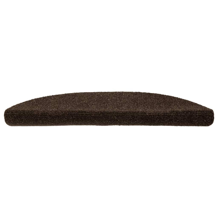 Vidaxl Treppenmatten Selbstadhäsiv 10 ST 56x17x3 cm Nadel braun