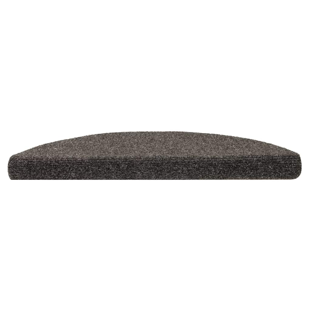 Vidaxl Treppenmatten Selbstadhäsiv 10 ST 56x17x3 cm Nadel fühlt Anthrazit Filz