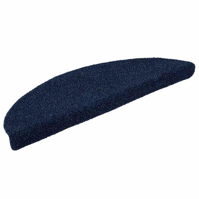 Vidaxl Treppenmatten Selbstadhäsiv 10 ST 56x17x3 cm Nadel Filz Navy Blau