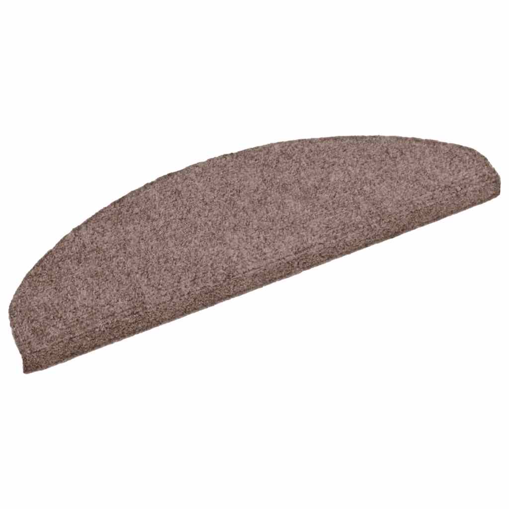 Vidaxl Treppenmatten Selbstadhäsiv 10 Stcs 65x21x4 cm Nadel braun fühlt sich braun