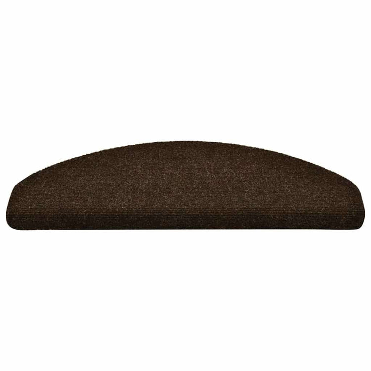 Vidaxl Treppenmatten Selbstadhäsiv 5 ST 65x21x4 cm Nadel braun