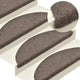Vidaxl -Treppenmatten selbstadhäsiv 10 PCs 65x21x4 cm Nadel Filz creme -gelenkt