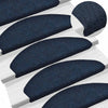 Vidaxl Treppenmatten Selbstadhäsiv 5 ST 65x21x4 cm Nadel Filz Navy Blau