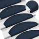 Vidaxl Treppenmatten Selbstadhäsiv 5 ST 65x21x4 cm Nadel Filz Navy Blau