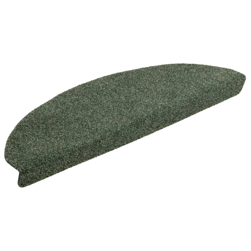 Vidaxl Treppenmatten Selbstadhäsiv 10 ST 65x21x4 cm Nadel sich grün gefühlt