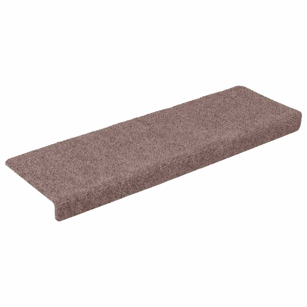 Vidaxl -Treppenmatten 5 ST 65x21x4 cm Nadel braun