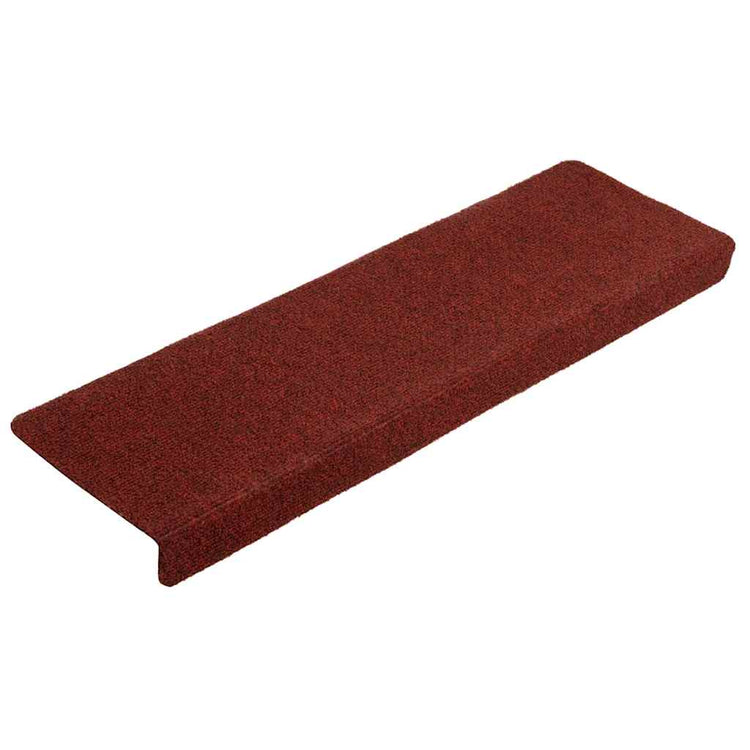 Vidaxl -Treppenmatten 5 ST 65x21x4 cm Nadel Bordeaux rot