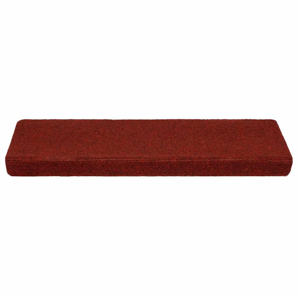 Vidaxl -Treppenmatten 10 PCs 65x21x4 cm Nadel Filz Bordeaux rot