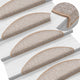 Vidaxl -Treppenmatten 10 ST 56x17x3 cm hellbraun