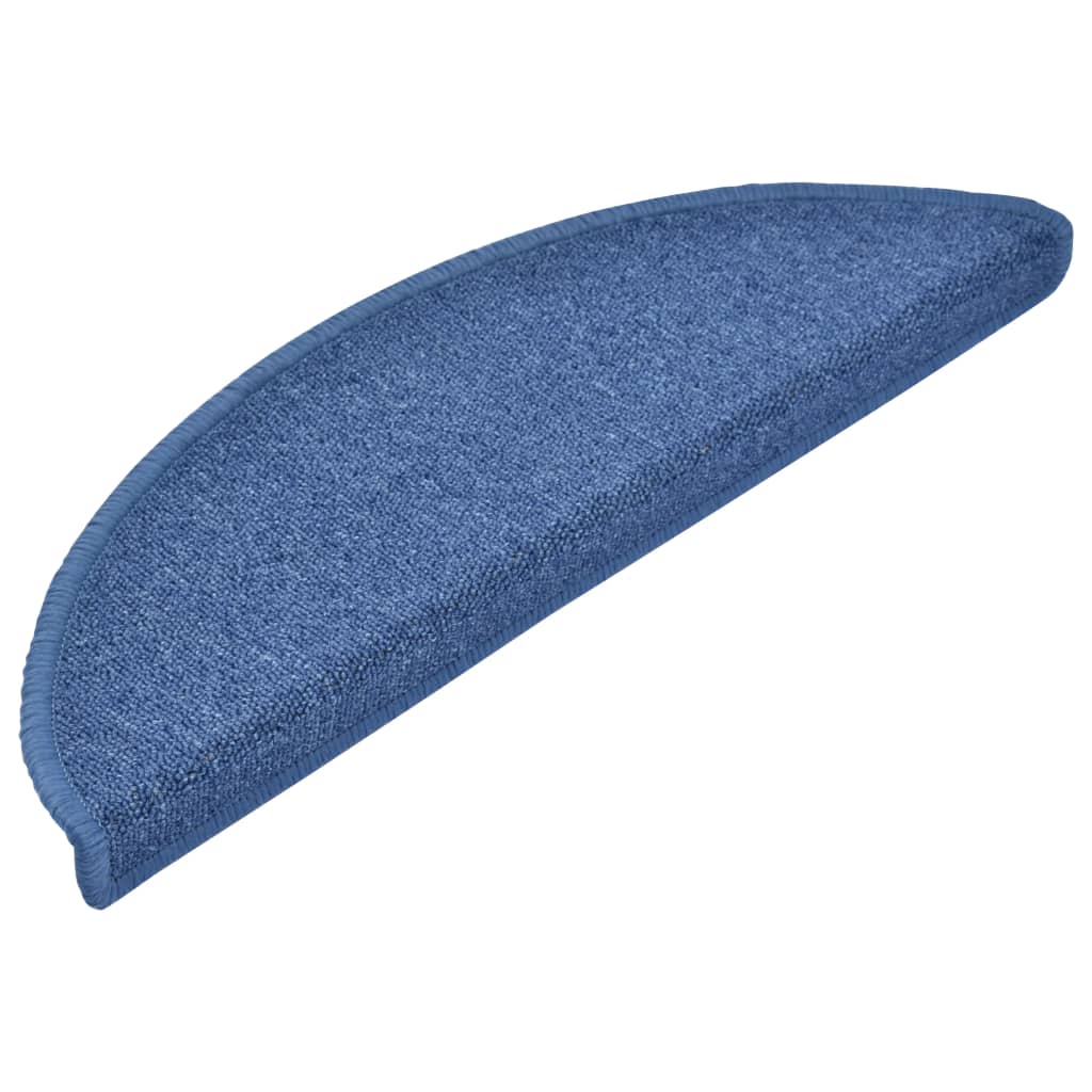 Vidaxl -Treppenmatten 10 ST 56x17x3 cm blau