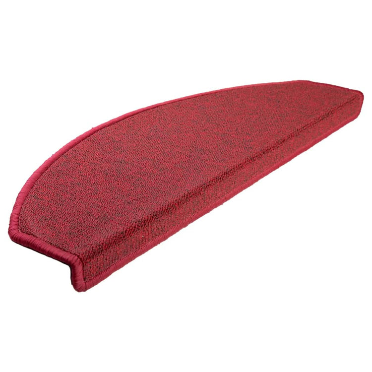 Vidaxl -Treppenmatten 10 ST 65x24x4 cm Bordeaux Rot
