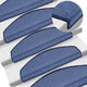 Vidaxl -Treppenmatten 10 ST 65x24x4 cm blau