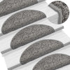 Vidaxl -Treppenmatten 10 ST 56x17x3 cm Grau