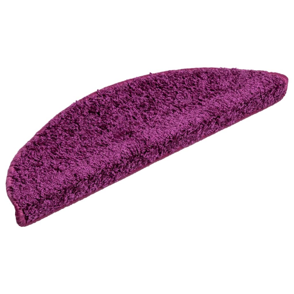 Vidaxl -Treppenmatten 5 ST 56x17x3 cm Violett