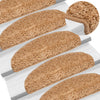 Vidaxl -Treppenmatten 10 ST 65x21x4 cm Beige