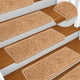 Vidaxl -Treppenmatten 10 ST 65x21x4 cm Beige
