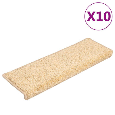 Vidaxl -Treppenmatten 10 ST 65x21x4 cm Braun