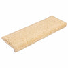 Vidaxl -Treppenmatten 10 ST 65x21x4 cm Braun
