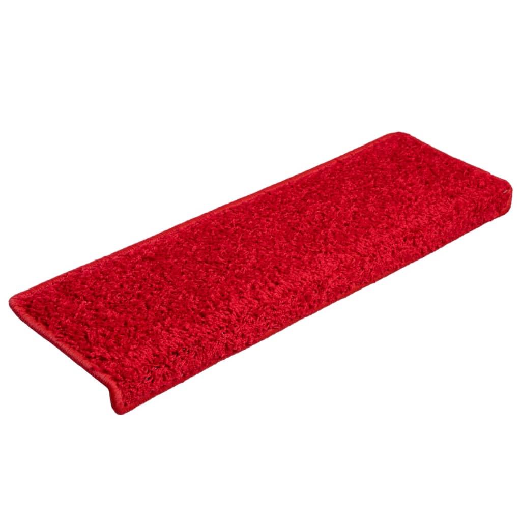 Vidaxl -Treppenmatten 10 ST 65x21x4 cm Rot