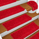 Vidaxl -Treppenmatten 10 ST 65x21x4 cm Rot
