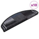 Vidaxl Treppenmatten selbstadhäsiv 10 ST 65x21x4 cm schwarz und grau