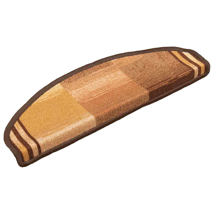 Vidaxl Treppenmatten Selbstadhäsiv 5 ST 65x21x4 cm Braun