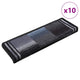 Vidaxl Treppenmatten selbstadhäsiv 10 ST 65x21x4 cm schwarz und grau
