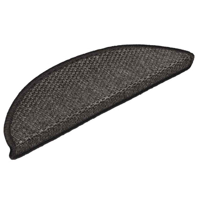 Vidaxl-Treppen selbst klebend 15st Sisal-Look 56x17x3cm Anthrazitfarbe