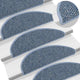 Vidaxl-Treppenmatten selbstklebend 15 St. Sisal Look 56x17x3 cm Blau