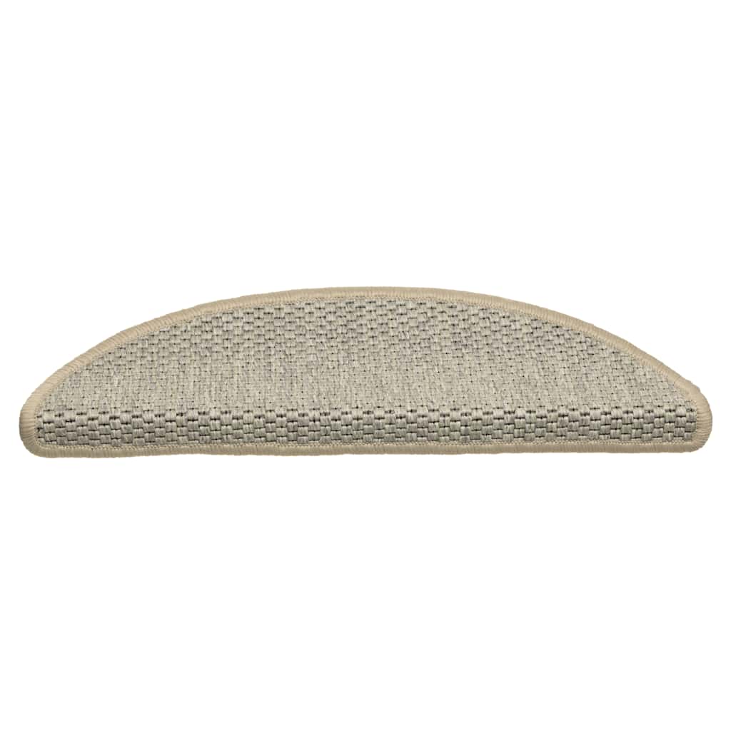 Vidaxl-Treppenmatten selbstklebend 15 St. Sisal Look 56x17x3 cm hellgrün