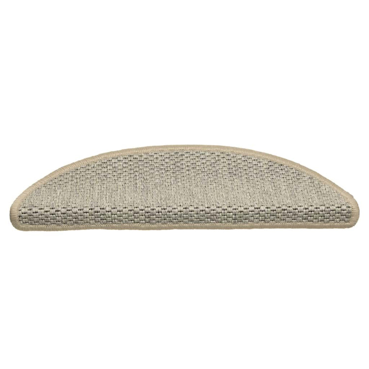 Vidaxl-Treppenmatten selbstklebend 15 St. Sisal Look 56x17x3 cm hellgrün