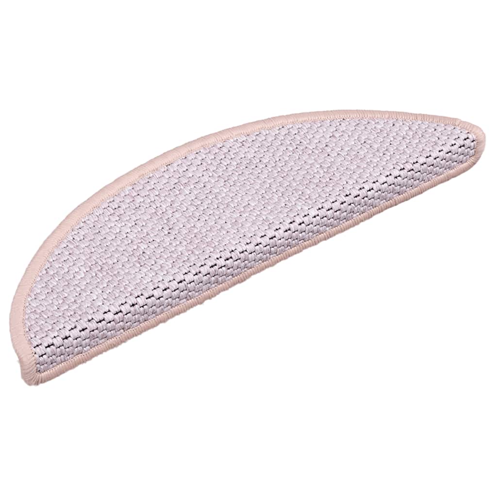 Vidaxl-Treppenmatten selbstklebend 15 St. Sisal Look 56x17x3 cm rot
