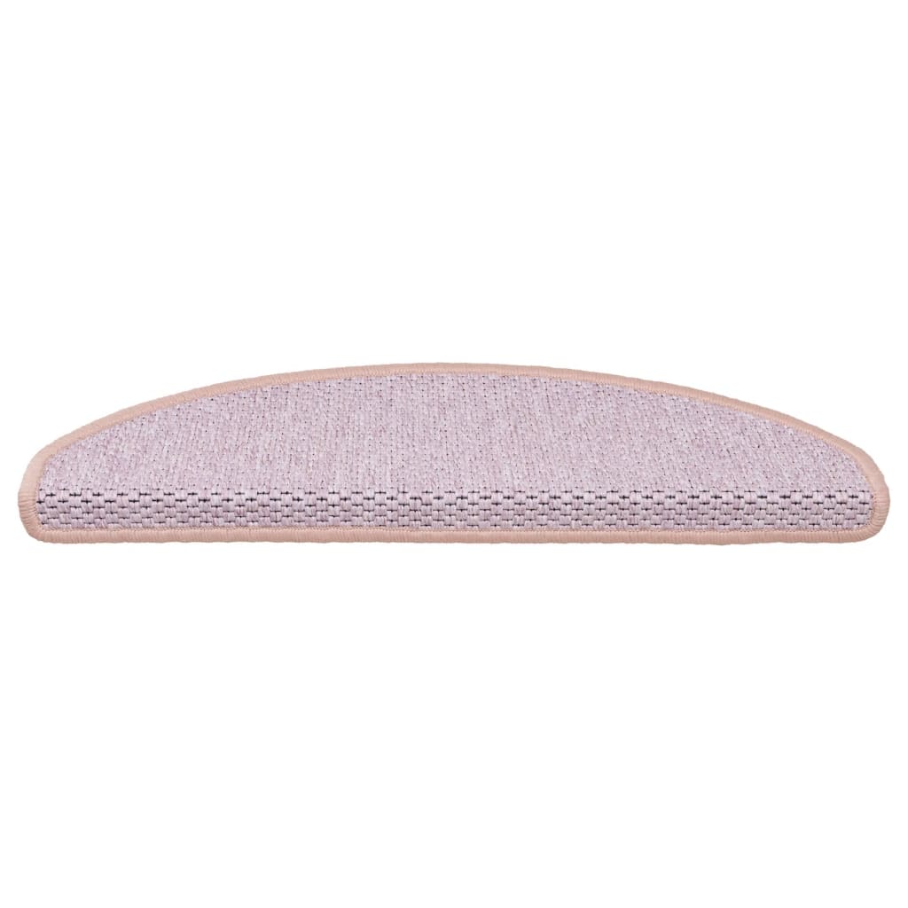 Vidaxl-Treppenmatten selbstklebend 15 St. Sisal Look 56x17x3 cm rot