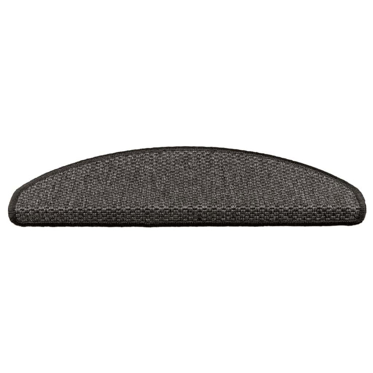 VidaXL Stufenmatten selbstklebend 15 Stk. Sisaloptik 65x21x4cm Farbe Anthrazit
