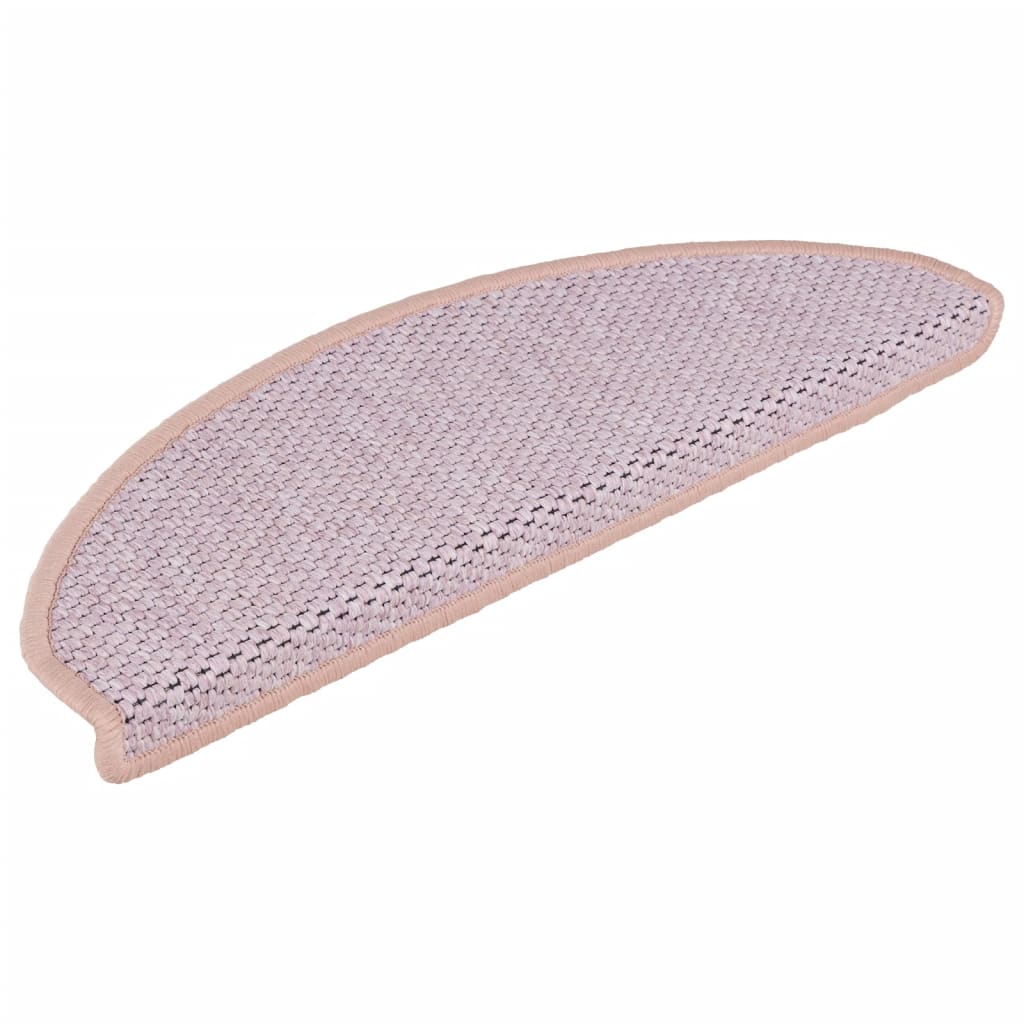 Vidaxl-Treppenmatten selbstklebend 15 St. Sisal Look 65x21x4 cm rot