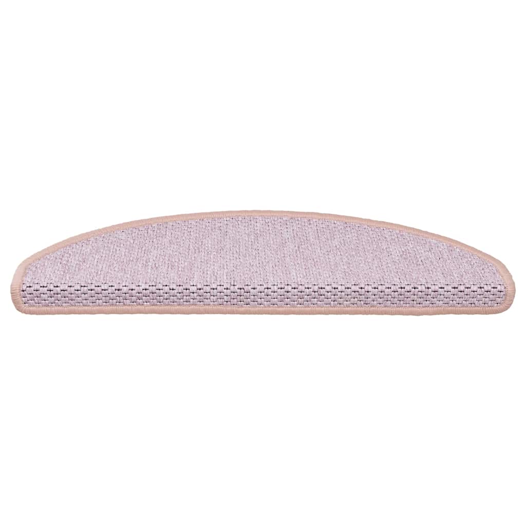 Vidaxl-Treppenmatten selbstklebend 15 St. Sisal Look 65x21x4 cm rot