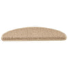 Vidaxl-Treppenmatten selbstklebend 15 St. Sisal Look 65x21x4 cm sandfarben