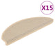 Vidaxl Treppenmatten selbstklebend 15 St. Sisal Look 65x21x4 cm Berber