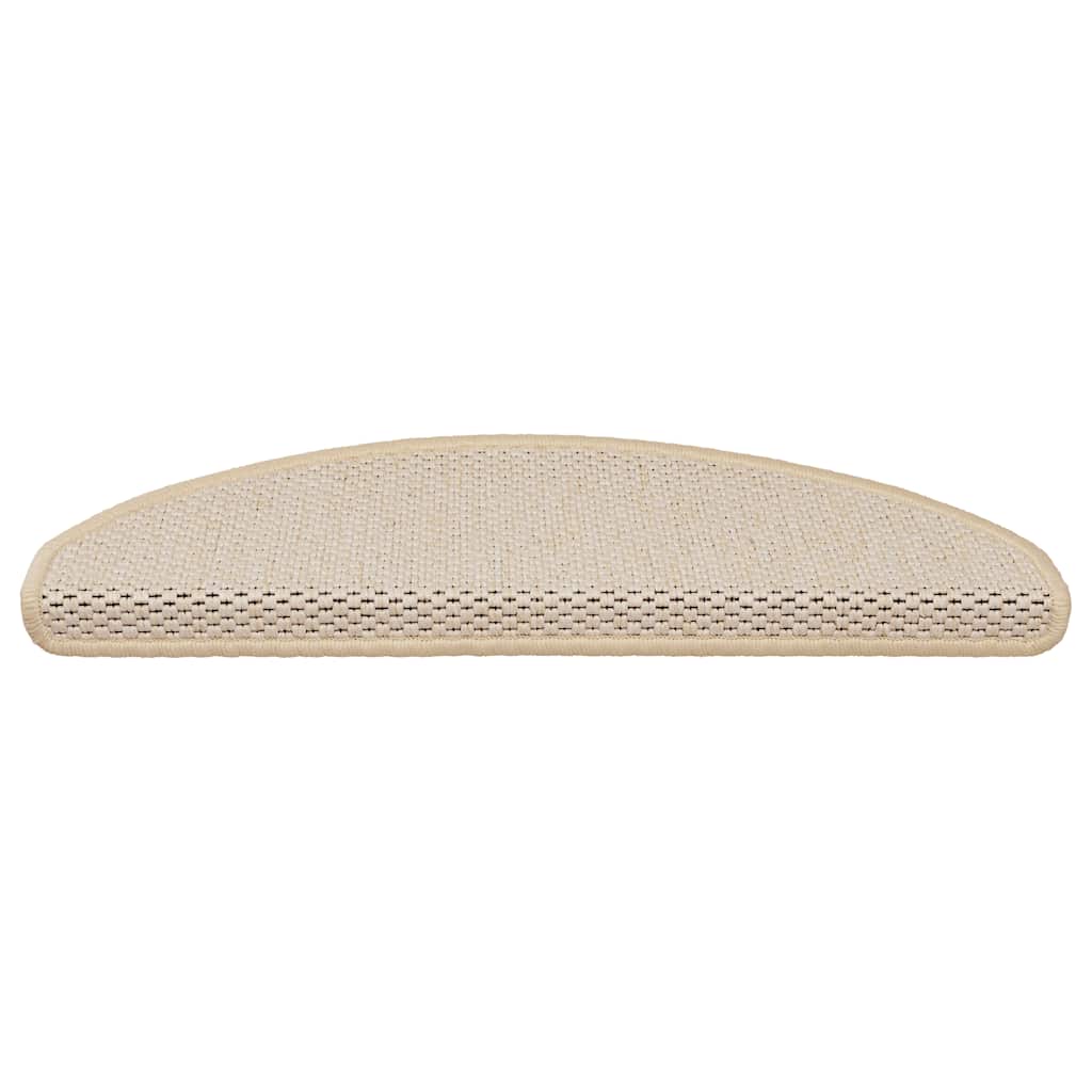 Vidaxl Treppenmatten selbstklebend 15 St. Sisal Look 65x21x4 cm Berber