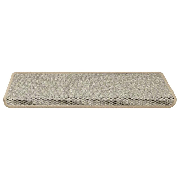 VidaXL Stufenmatten selbstklebend 15 Stk. Sisaloptik 65x21x4 cm Grün