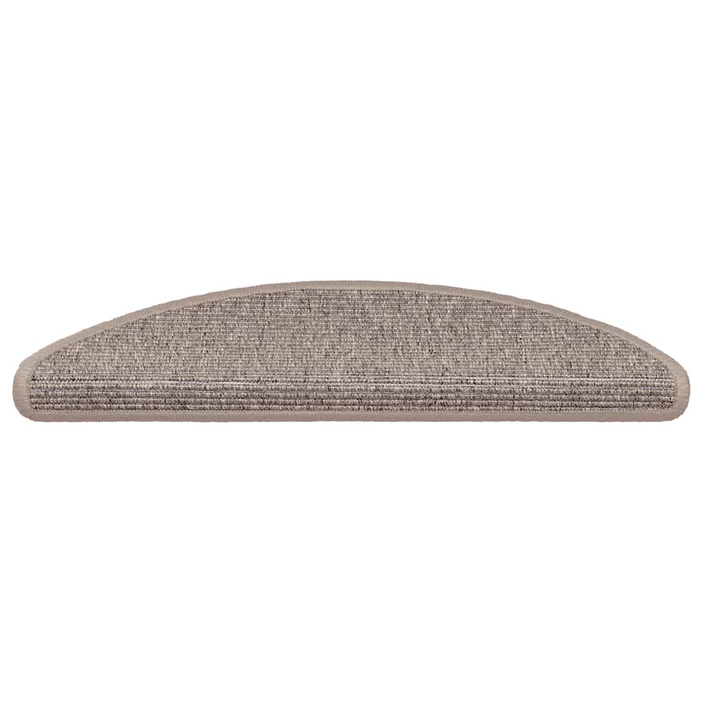 Vidaxl Treppenmatten Selbstadhäsiv 15 St 56x17x3 cm dunkler Beige